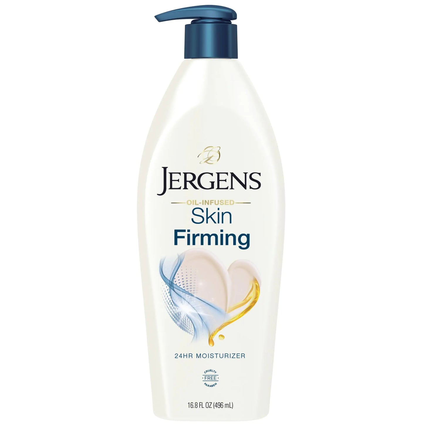 Jergens Skin Firming Body Lotion for Dry to Extra Dry Skin, Skin Tightening Cream with Collagen and Elastin, Hydralucence Blend Formula, 16.8 oz 16.8oz (Pack of 1)