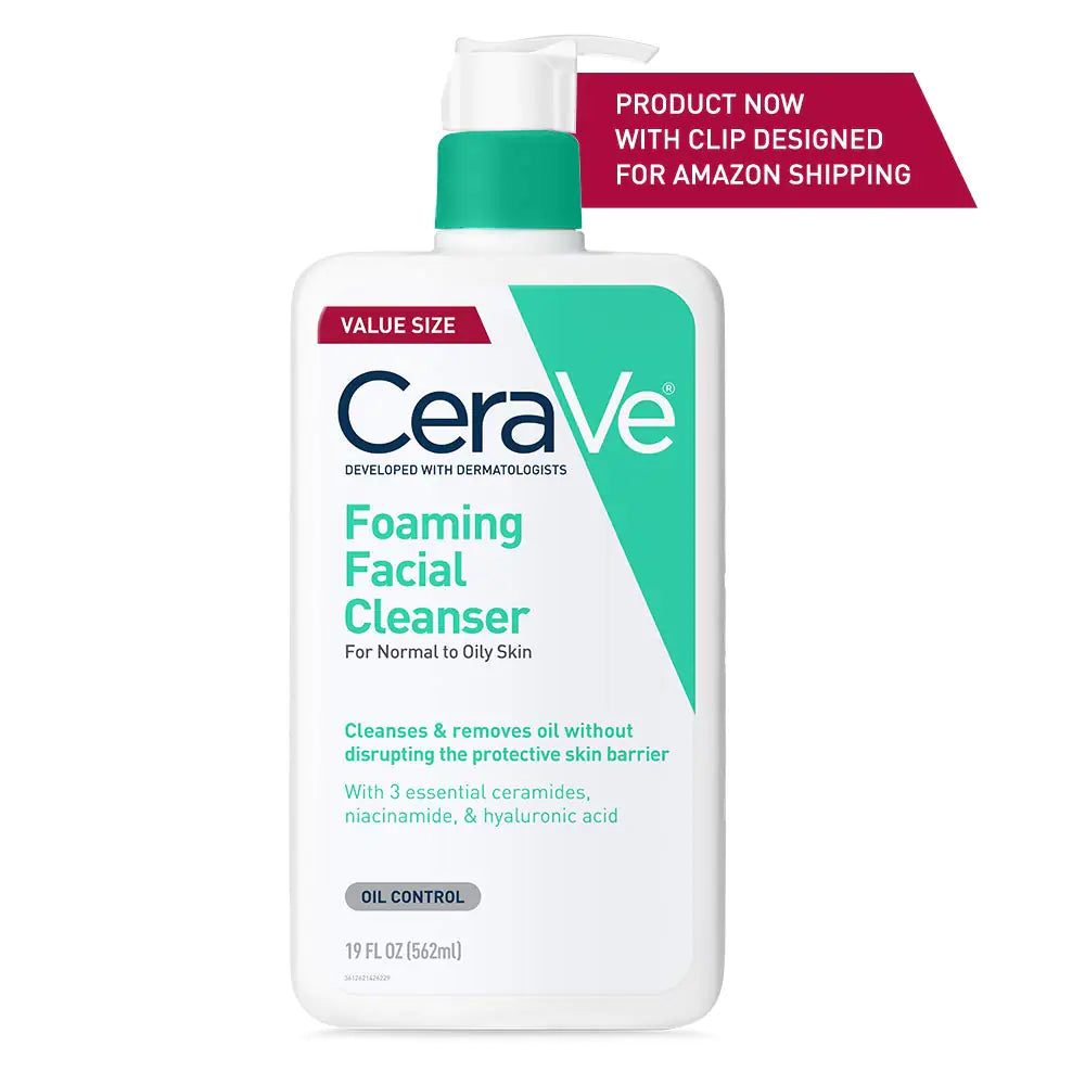 CeraVe Foaming Facial Cleanser | Daily Face Wash for Oily Skin