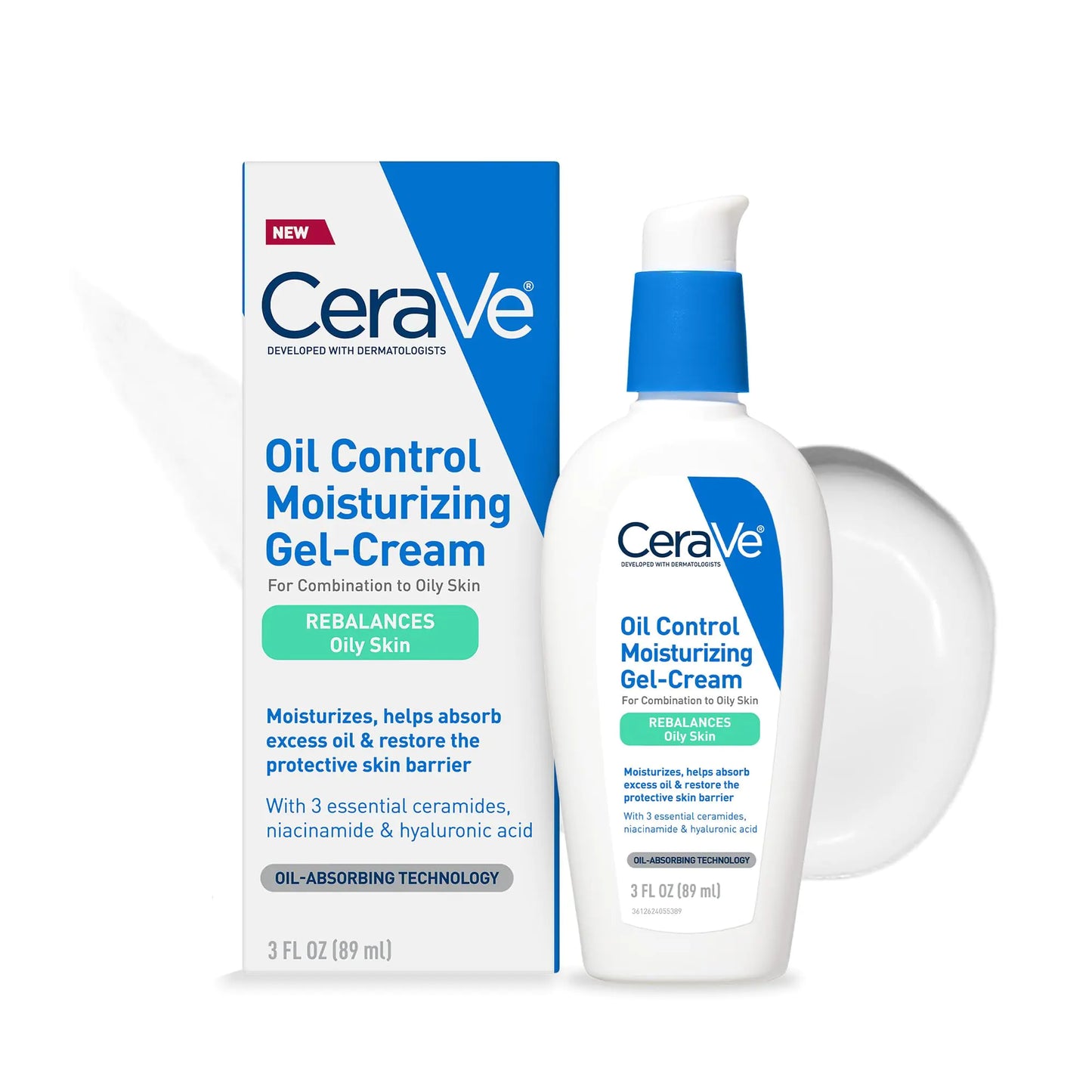 CeraVe Oil Control Moisturizing Gel-Cream | Face Moisturizer for Oily Skin |