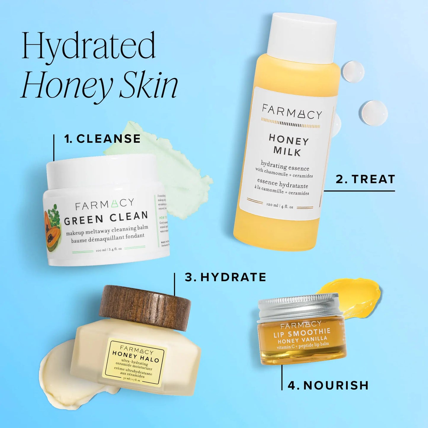 Farmacy Ceramide Face Moisturizer - Honey Halo Hydrating Facial Moisturizer for Dry Skin - Plumps, Soothes + Restores Skin with Potent Ceramides + Buckwheat Honey for a Dewy, Healthy Glow (100ml) 3.4 Fl Oz (Pack of 1)