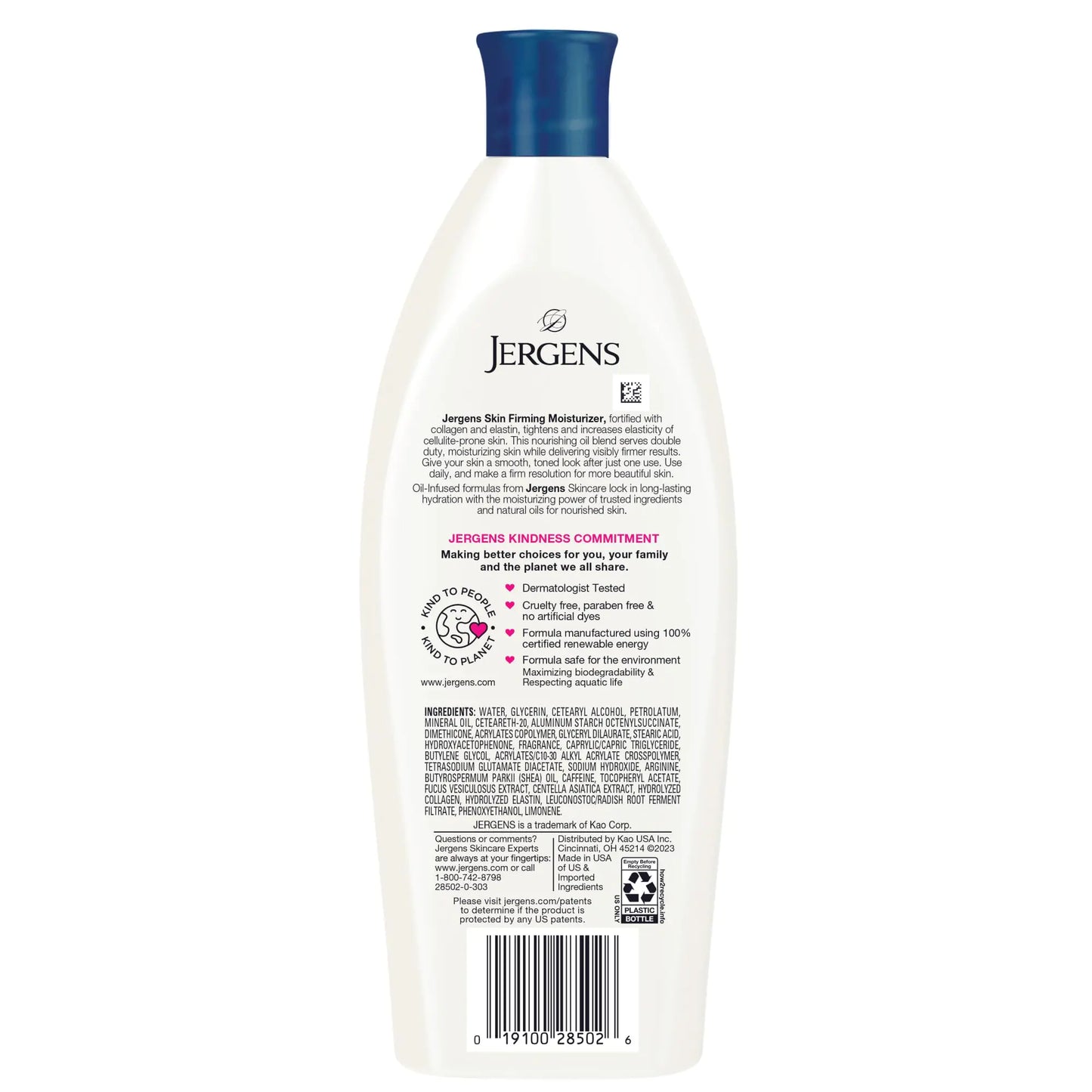 Jergens Skin Firming Body Lotion for Dry to Extra Dry Skin, Skin Tightening Cream with Collagen and Elastin, Hydralucence Blend Formula, 16.8 oz 16.8oz (Pack of 1)