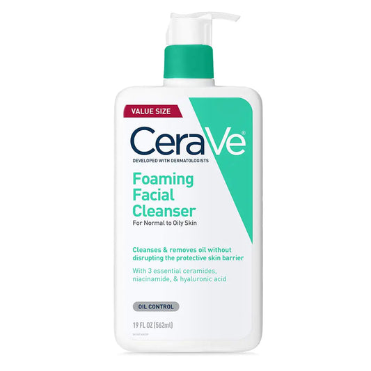 CeraVe Foaming Facial Cleanser | Daily Face Wash for Oily Skin