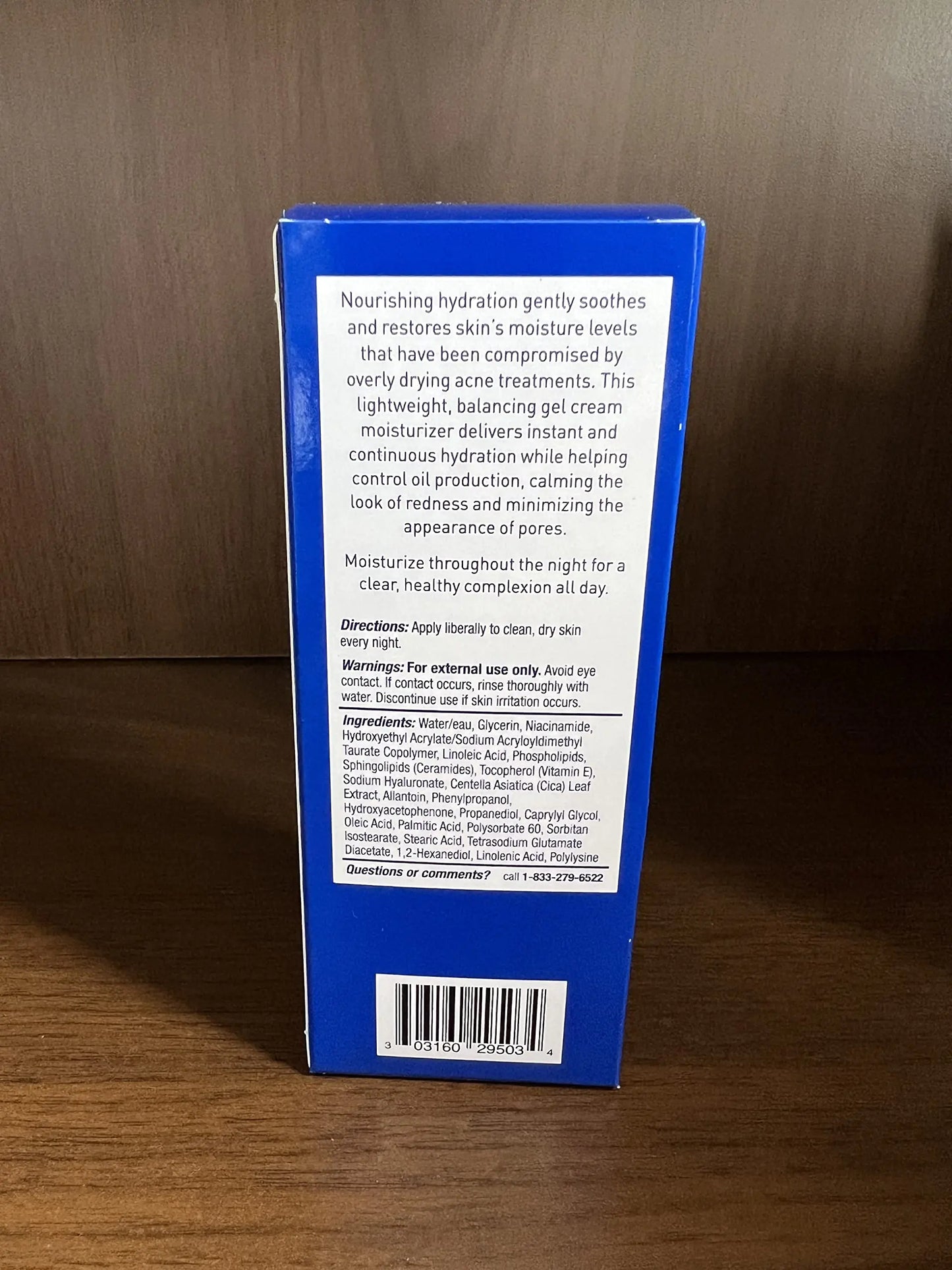 PanOxyl PM Balancing Repair Moisturizer with Niacinamide, Ceramides and Cica, Hydrating Face Moisturizer, Acne Prone Skin and Dry Skin, Non-Comedogenic Night Face Moisturizer, 3 oz 3 Fl Oz (Pack of 1)